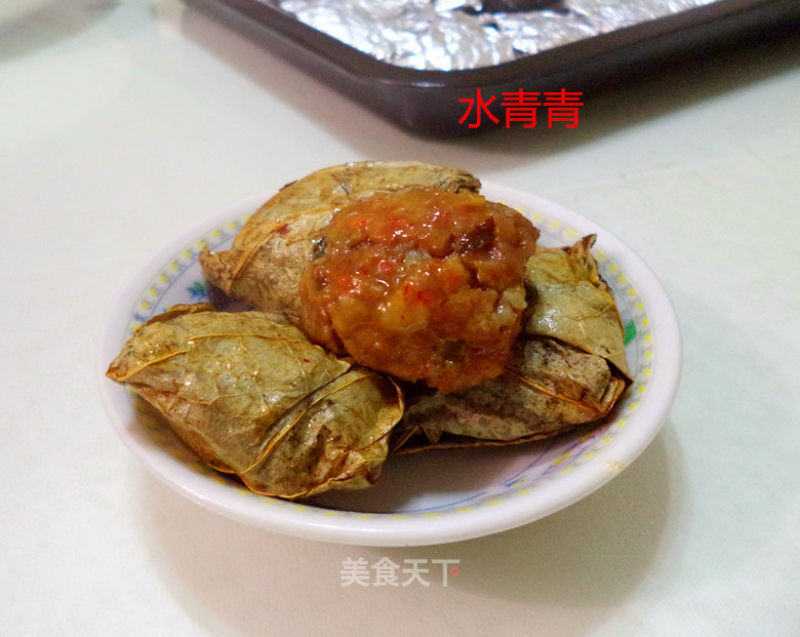 香烤荷叶肉丸--烤箱版的做法