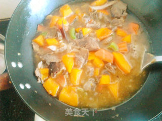 南瓜捞肉的做法步骤：7