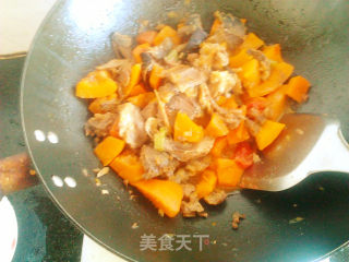 南瓜捞肉的做法步骤：9