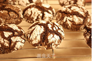 藝術般的瑕疵-巧克力雪餅Chocolate Crinkles的做法步骤：4