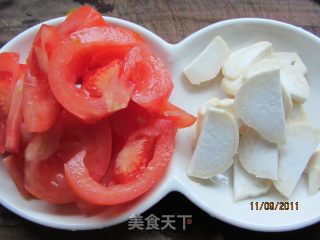 杏鲍菇番茄炒蛋的做法步骤：2