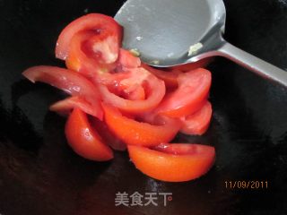 杏鲍菇番茄炒蛋的做法步骤：7