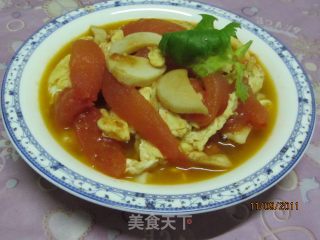 杏鲍菇番茄炒蛋的做法步骤：12