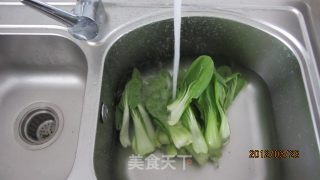 炒油菜海米的做法步骤：3