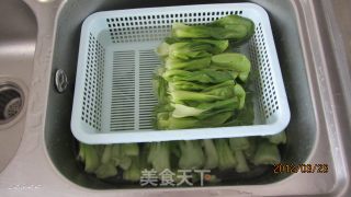 炒油菜海米的做法步骤：5