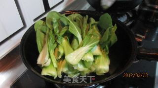炒油菜海米的做法步骤：8