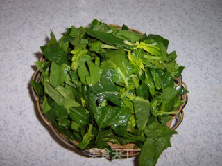 麻辣蒜香菠菜墩的做法步骤：2