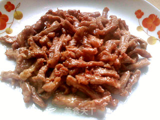 家常菜―肉丝扒茄子的做法步骤：4