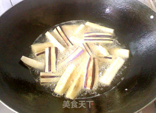 家常菜―肉丝扒茄子的做法步骤：5