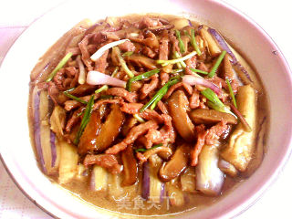 家常菜―肉丝扒茄子的做法步骤：11