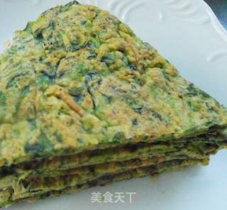 菠菜胡萝卜鸡蛋饼的做法步骤：2