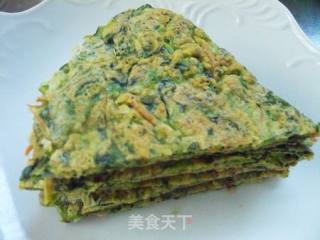菠菜胡萝卜鸡蛋饼的做法步骤：3