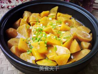 【塔吉锅】---焖红薯的做法步骤：8