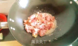 青豆火腿烩肉的做法步骤：6