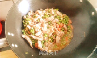 青豆火腿烩肉的做法步骤：8