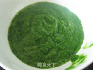 菠菜煎饼的做法步骤：2