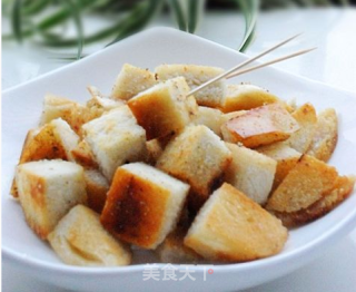 孜然馒头丁的做法步骤：6