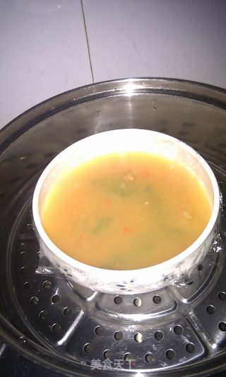 鲜虾炖蛋的做法步骤：3