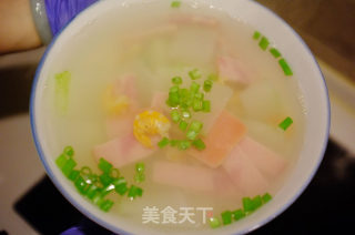 冬瓜火腿海米汤的做法步骤：3