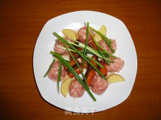 黄鳝蒸小肉圆的做法步骤：1