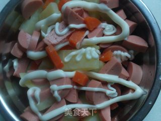 土豆色拉的做法步骤：4