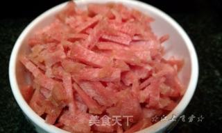 肉丝炒榨菜的做法步骤：2