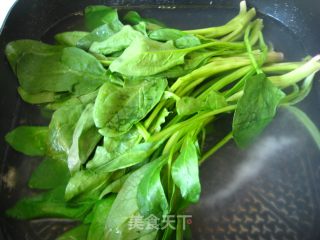 蘸水菠菜糕的做法步骤：2