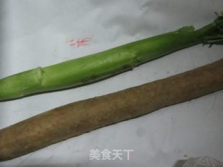 芥蓝炒山药的做法步骤：1