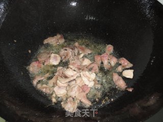 苔菜炒肉的做法步骤：5