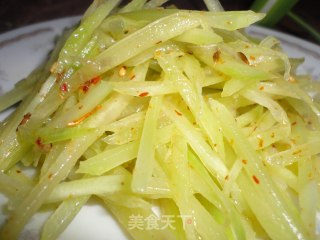 凉拌莴笋丝的做法步骤：5