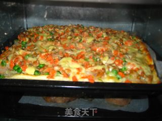 新奥尔良腿肉披萨的做法步骤：9