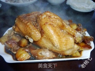 【老桃七厨房】压力锅——无水土豆五谷炖鸡的做法步骤：14