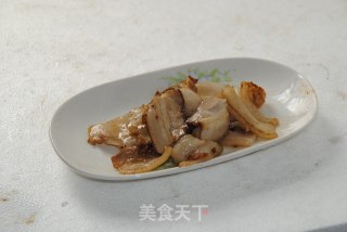 豆腐干炒回锅肉的做法步骤：6