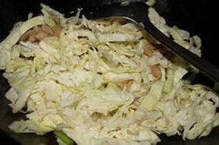 肉丝炒包菜的做法步骤：5