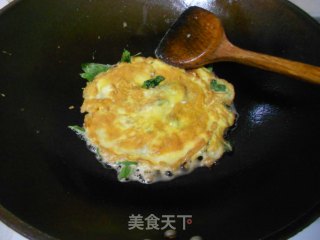 九层塔煎蛋的做法步骤：5