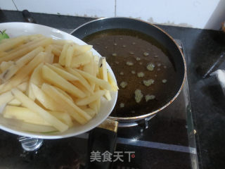 炸薯条的做法步骤：3