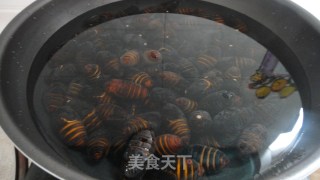葱香茧蛹的做法步骤：3