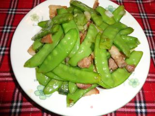 荷兰豆炒肉的做法步骤：5