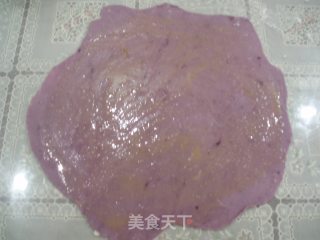 香葱芝麻紫薯饼的做法步骤：4