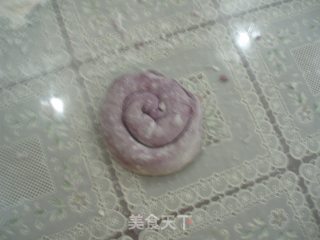 香葱芝麻紫薯饼的做法步骤：6