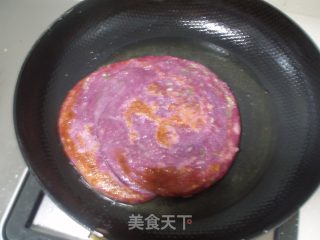 香葱芝麻紫薯饼的做法步骤：8