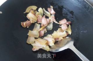 蒜苔炒腊肉的做法步骤：4