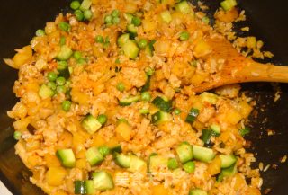 泡菜土豆什锦炒饭的做法步骤：10