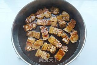 蚝油豆干烧肉的做法步骤：7