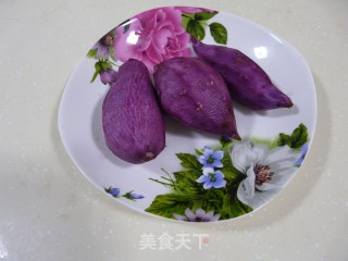 紫水晶——紫薯蒸饺的做法步骤：1