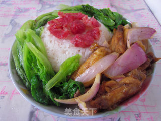 香草可乐糖鸡翅饭的做法步骤：8
