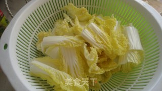 娃娃菜炒手撕肉的做法步骤：3