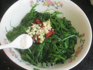 蒜泥凉拌豌豆苗的做法步骤：5