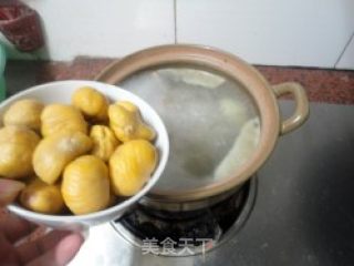 木瓜栗子排骨汤的做法步骤：4