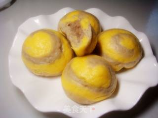 双色栗蓉包的做法步骤：14